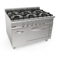 Saro Gasherd Elektroofen 6 Brenner Modell Lq