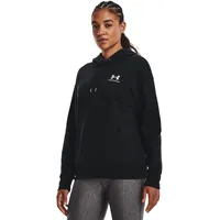 Under Armour Essential Fleece Hoodie Damen 001 black/white XL