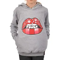 KMISSO Kinder Mädchen Hoodie Kapuzen Pullover 30327 Grau 158
