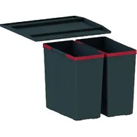 Franke 121.0494.182 Abfalleimer, Schwarz
