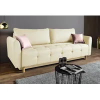 INOSIGN Schlafsofa Nordic, inklusive Bettkasten und Zierkissen: beige,