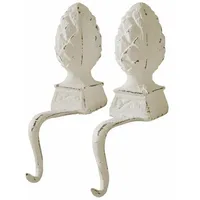 Loberon Eisenzapfen Set Lucielle | Weihnachtsdeko Garderobenhaken | Tischdeko