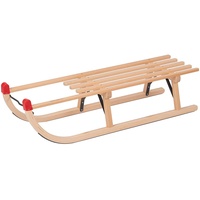 Colint Schlitten Rodel Schlitten Holz DAVOS 90 cm Buchenholz