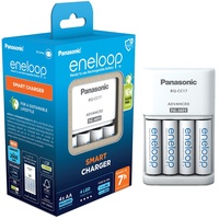 Panasonic Ladegerät, eneloop Smart Charger Set - weiß, inkl.