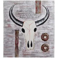 MCW Ölgemälde Stier, Handgemalt 100x90cm
