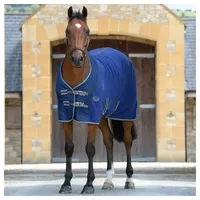 Weatherbeeta Fleece Cooler Standard Neck - Dark Blue/Grey/White, Größe:90