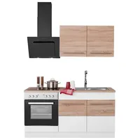 Kochstation Küchenzeile »KS-Trient«, Breite 160 cm, mit E-Geräten weiß