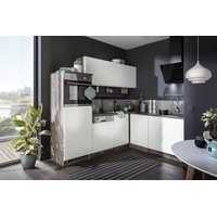 Kochstation Winkelküche L-Form 230 x 190 cm weiß