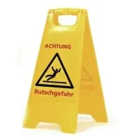 SPRiNTUS Warnschild Achtung Rutschgefahr 1 St.