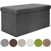 Dune Design Faltbare Sitzbank 76x38x38 cm mit Trennwand Sitztruhe