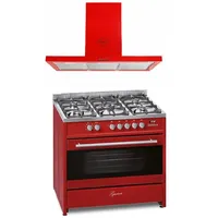 Gurari Gas Elektro Standherd 90cm Range Coocker Dunstabzugshaube 90