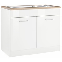 Kochstation Spülenschrank »KS-Utah«, Breite 100 cm weiß