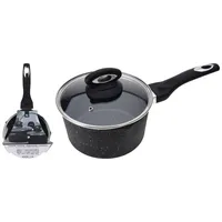 Excellent Houseware Kochtopf 18 cm Geschmiedetes Aluminium
