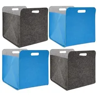 Dune Design 4er Set Filz Aufbewahrungsbox 33x33x38 cm Kallax