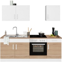 Kochstation Küchenzeile KS-Gera 210 cm weiß