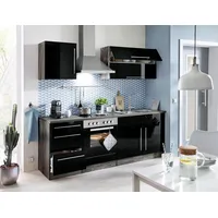 Kochstation Herdumbauschrank »KS-Samos«, 60 cm breit schwarz