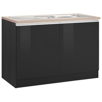 Kochstation Spülenschrank »KS-Ohio«, Breite 120 cm grau