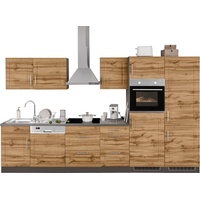 Kochstation Küchenzeile »KS-Stockholm«, Breite 340 cm, mit hochwertigen MDF