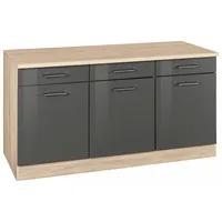 Kochstation Unterschrank »KS-Haiti«, Breite 150 cm grau