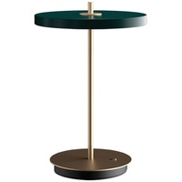 Umage Asteria Move Akkuleuchte LED Kopf grün/Fuß messing