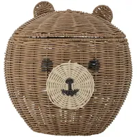 BLOOMINGVILLE A/S Aufbewahrungskorb Lilu mit Deckel Bär 30 x