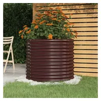 VidaXL Pflanzkübel Pulverbeschichteter Stahl Ø 80 x 68 cm