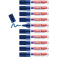 Edding 550 Permanentmarker blau 10 Stifte - Rundspitze 3-4