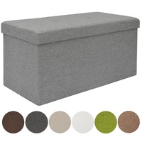 Dune Design Faltbare Sitzbank 76x38x38 cm inkl. Trennwand Sitztruhe