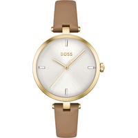 Boss 1502652 32 Mm Uhr Beige / Silver /