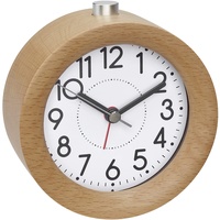 TFA Dostmann 60.1039.05 Quarz Wecker Buche Alarmzeiten 1
