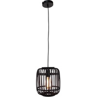Brilliant Pendelleuchte Woodrow 1-flammig Schwarz