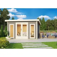 Karibu Gartenhaus Radeburg 2 terragrau