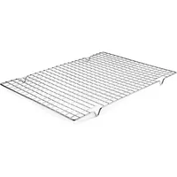 Lacor 66927 Rechteckiges Backgitter, 43 x 30 cm, Verchromter