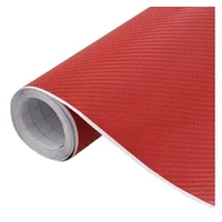 VidaXL Autofolien 2 Stk. 4D Rot 100x150 cm+50x150 cm