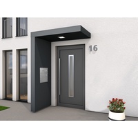 Gutta BS PLUS 160 Rechteckvordach mit Seitenteil links und