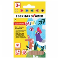 Eberhard Faber Jumbo MiniMaxi 3in1 Buntstifte 6 St. Mehrfarbig