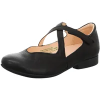 THINK! Damen GUAD2 chromfrei gegerbte nachhaltige Halbschuhe, Schwarz
