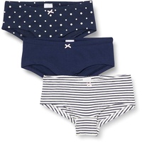 Sanetta Mädchen Cutbrief 3er Pack - Slip, Unterhose, gemustert