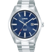 Seiko Lorus Herren-Uhr Solar Edelstahl mit Metallband RX329AX9