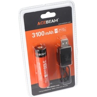 AceBeam 18650 Li-Ion Akku mit USB-C Ladeanschluss, ARC18650H-310A, 3,7V,