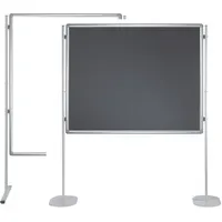 Franken Kombitafel 150 x 120 cm grau/silber/weiß
