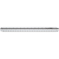 M+R M + R Dreikantmaßstab 30,0 cm, weiß/schwarz