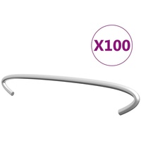 VidaXL Gabionen-Distanzhalter 100 Stk. Verzinkter Stahl 15 cm