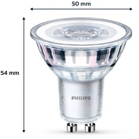 Philips LED Spot, Reflektor 4,6W, GU10 355lm, 2700K, klar