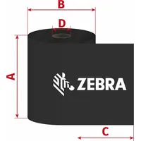 Zebra Technologies Zebra ZipShip 1600 Farbband schwarz, 83mm, 450m,