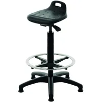 Stier Stehhilfe mit Gleitern und Fußring Sitzhöhe 570-820mm PU-Sitz