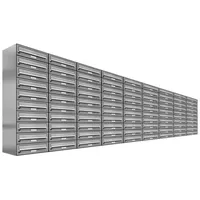 AL Briefkastensysteme 90er Premium Edelstahl silber