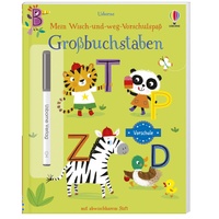 Usborne Verlag Mein Wisch-und-weg-Vorschulspaß: Großbuchstaben
