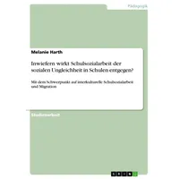 GRIN Verlag Inwiefern wirkt Schulsozialarbeit der sozialen Ungleichheit in