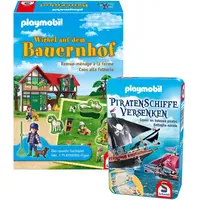 Schmidt Playmobil 2er BUNDLE Wirbel auf dem Bauernhof Piratenschiffe